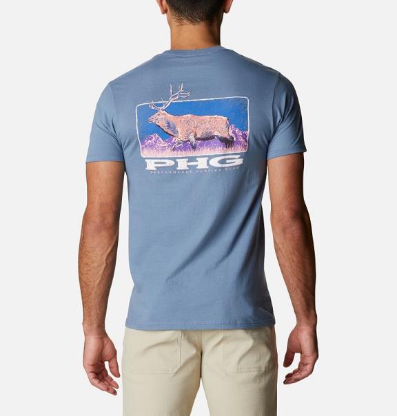 Columbia PHG T-Shirt Blue For Men's NZ9356 New Zealand